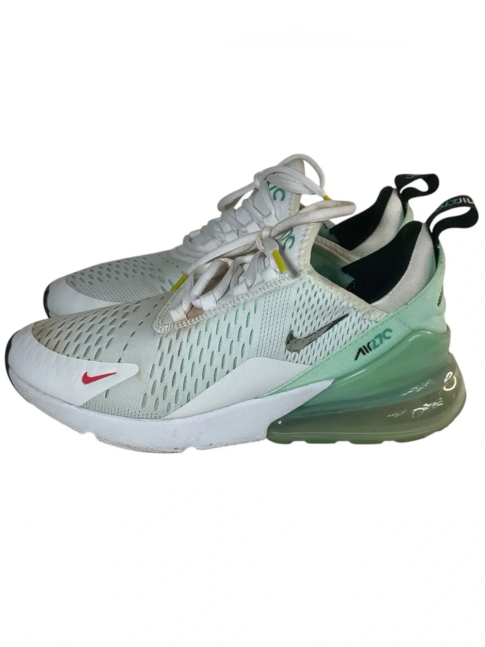 Nike Women’s Air Max 270 White Mint Green Athletic Sneakers